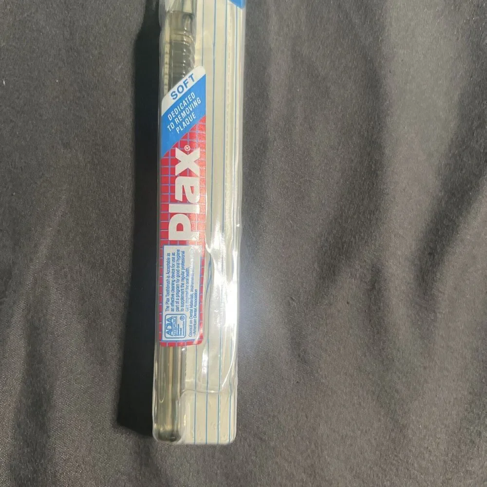 Vintage Plax Soft Toothbrush Clear Sealed‎ In Case Pfizer Inc Super Scarce